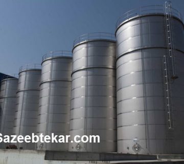 خرید مخازن استیل صنعتی - سازه ابتکار
